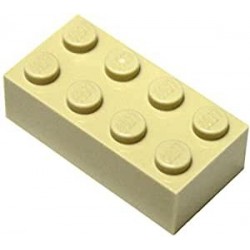 LEGO Parts Pieces Tan Brick Yellow 2x4 x50