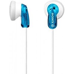 Audífonos Sony MDR E9LP BLU Headphones Ear Bud Wired 3.5 mm Jack Blue