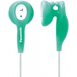 Audífonos Panasonic RPHV21GA Ear Earbud Heaphones Built Clip Green Discontinued Manufacturer