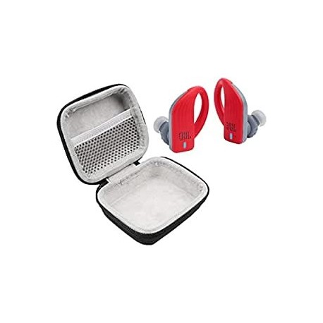 Audífonos JBL Endurance Peak Ear Waterproof Sport Headphones Bundle Plush Carry Case Red