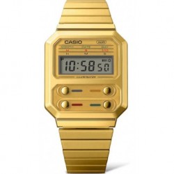 Reloj Casio A100weg-9a Unisex Dorado Retro