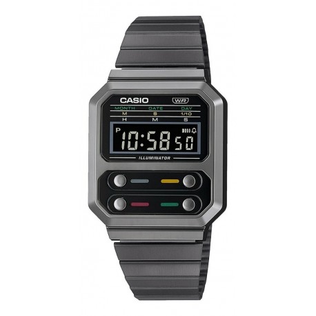 Reloj Casio A100wegg-1a Retro Unisex Pavonado