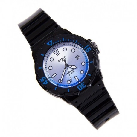 Reloj Casio Lrw-200h-2e Para Dama Negro/azul Tmaño Pequeño