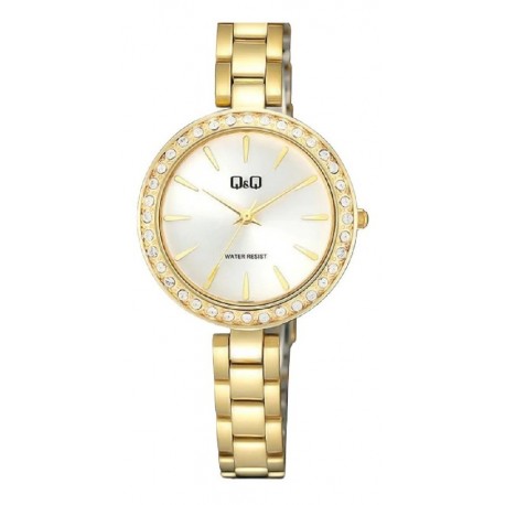 Reloj Q&q Qz63j001y Mujer Dorado Original