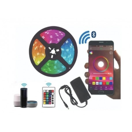 Cinta Led Wifi Multicolor Rgb Luz 5mt Control App Celular