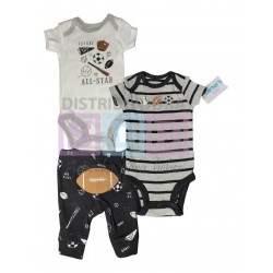 Set 3 Piezas Conjuntos Carters Bebé Niño Niña Original