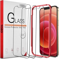 Vidrio Protector Pantalla Premium iPhone 12 X3 + Guia