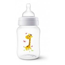 Avent Tetero Biberon Classic 9 Oz 260 Ml X1 Und 1m+ Jirafa