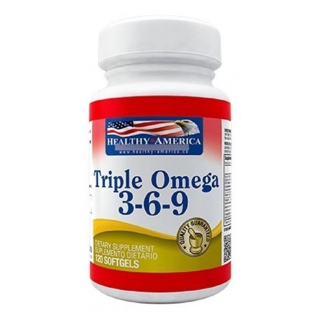 Triple Omega 3 6 9 Healthy America 120 Softgels