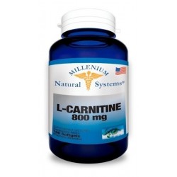 L- Carnitine L Carnitina 800mg 100 Cápsulas Blandas Systems
