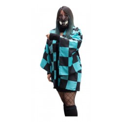 Kimetsu No Yaiba Demon Slayer Haori Kimono Tanjiro Cosplay