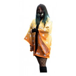 Kimetsu No Yaiba Demon Slayer Haori Kimono Zenitsu Cosplay