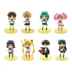 Sailor Moon Colección 8 Figuras En Bolsa