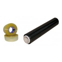 Vinipel Industrial Negro 50 Cm * 350 Mt + 2 Cintas 48mm 300m