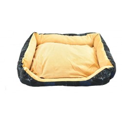 Cama Para Mascota Camuflado Negro/azul Pequeño