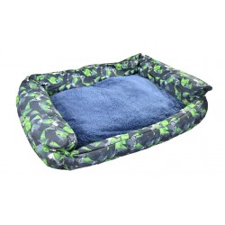 Cama Para Mascota Verde Estampada Pequeño