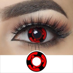 Lentes De Contacto Rojo Cosplay Naruto Madara Sharingan Perf