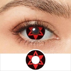 Lentes De Contacto Rojo Cosplay Naruto Sasuke Sharingan Eter