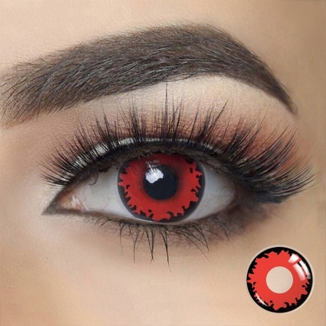 Lentes De Contacto Rojo Cosplay Candy Vision Red