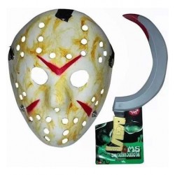 Máscara Hockey Jason Hoz Gancho 44 Cm Voorhees Viernes13
