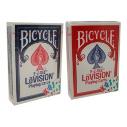 Juego De Cartas Bicycle E-z See Lo Vision Azul Especial