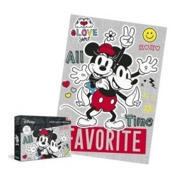 Rompecabezas Mickey Mouse Y Minnie X 1000 Piezas + Obsequio
