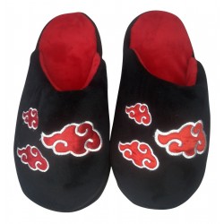 Naruto Pantuflas Bordadas Nubes Akatsuki