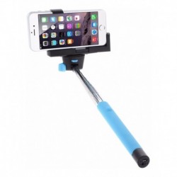 ¡ Monópodo Bluetooth Azul Bastón Selfie Disparador !!