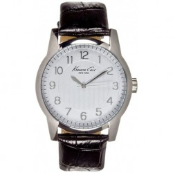 Reloj KC5170 Kenneth Cole New York Leather Black Hombre (Importación USA)