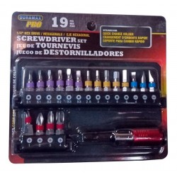 Kit Destornilladores 1juego De 19 Piezas Set Colores 701242
