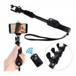 Soporte Palo Selfi 1288 Cámaras Gopro Celulares Estira 125cm