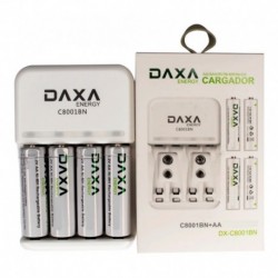Baterias Aa Recargable X 4 Pack + Cargador Pila