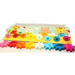 Juego De Piñones Para Niños En Madera Didáctico Ref: Mck7413