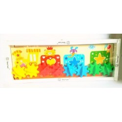 Juego De Piñones Para Niños En Madera Didactico Ref: Mck7412