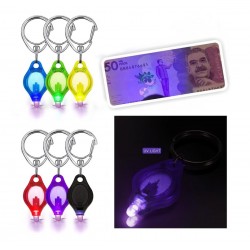 ¡setx6 Llaveros Probador Billetes Ultravioleta Led Uv Led !