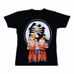 Dragon Ball Camiseta Goku, Krillin, Maestro Roshi N