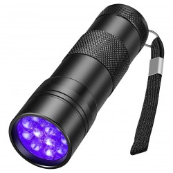 Linterna Uv Led 12 Leds Ultravioleta Luz Negra Experimentos