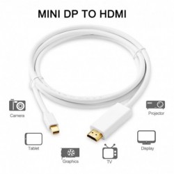 Cable Mini Display Port A Hdmi Macho 1.8 M, 1080p Macbook