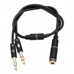 Cable Divisor Audio Triestereo 2 Machos A 1 Hembra Premium