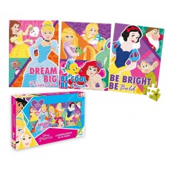 Rompecabezas X3 Princesas Disney Ronda 35 Piezas