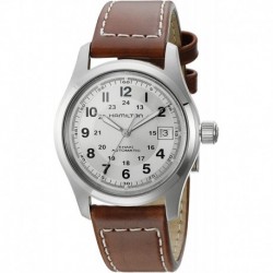 Reloj H70455553 Hamilton Khaki Field Silver Dial Hombre (Importación USA)