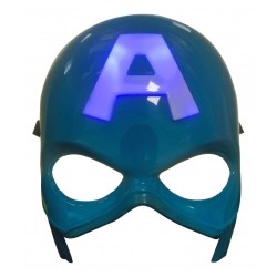 Mascara Capitan America Avengers Halloween Con Lu