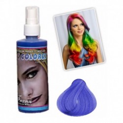 ¡ Laca Temporal Azul Rey Para Cabello Mechas Spray Color !!