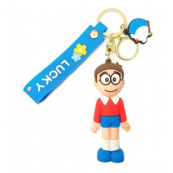 Doraemon El Gato Cósmico Llavero En Silicona