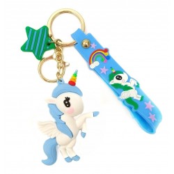 Unicornio Llavero En Silicona