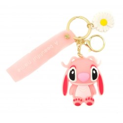 Stitch Angel Llavero En Silicona