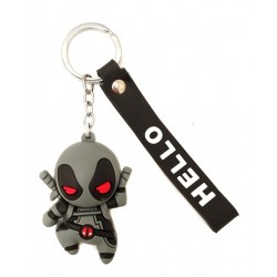 Marvel X-force Deadpool Llavero En Silicona