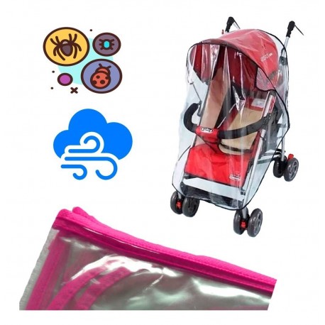 Plástico Forro Protector Lluvia Coche Paseador Para Bebe