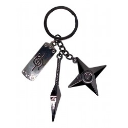 Naruto Llavero Kunai Shuriken Bandana Itachi Mini