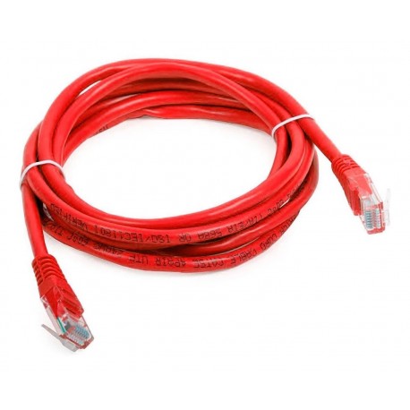 ¡ Patch Cord Cat 5e Powest 10ft (3m) Rojo !!